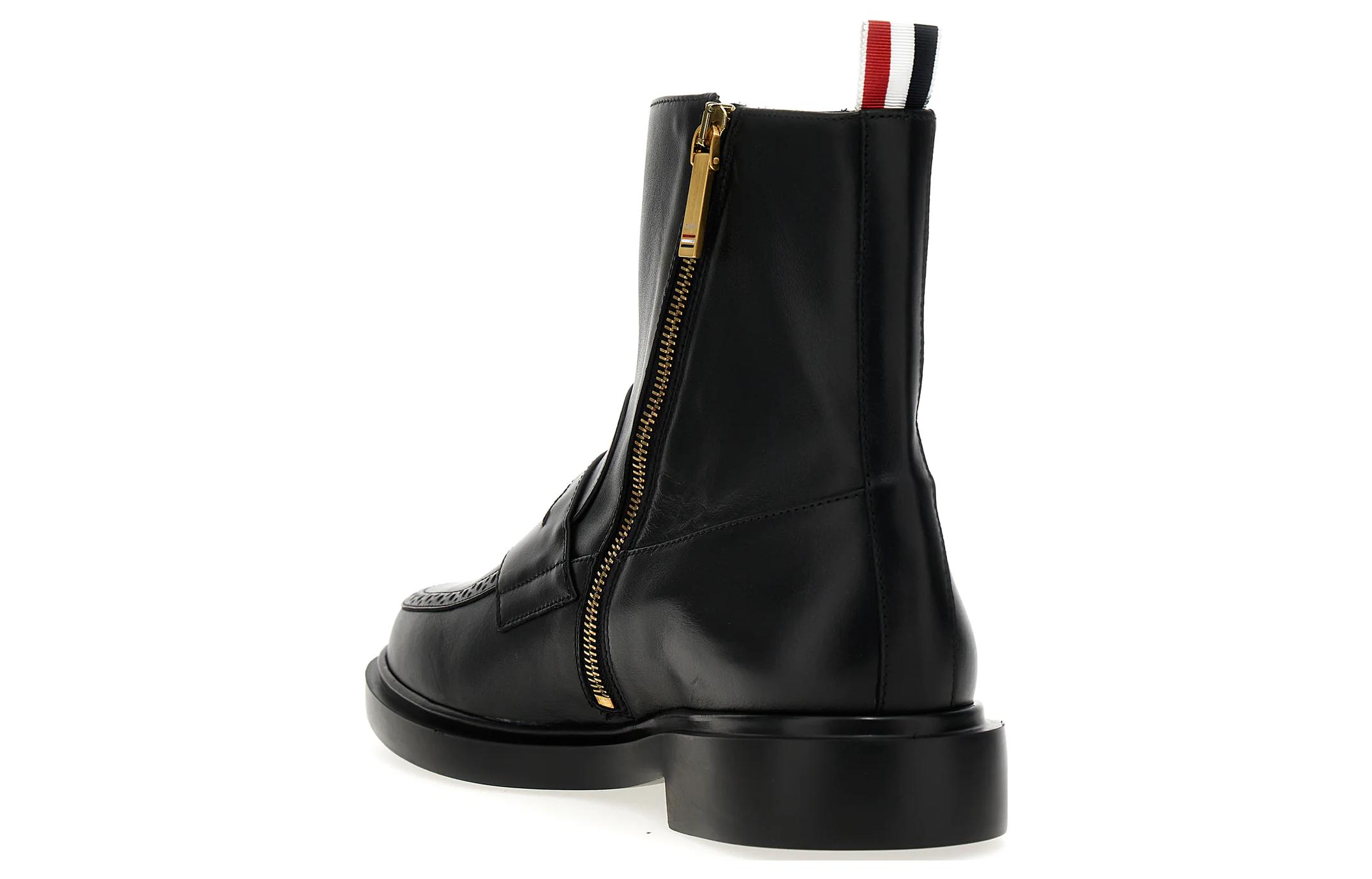Thom Browne Leather Ankle Boot 'Versatile Black' 圖 4