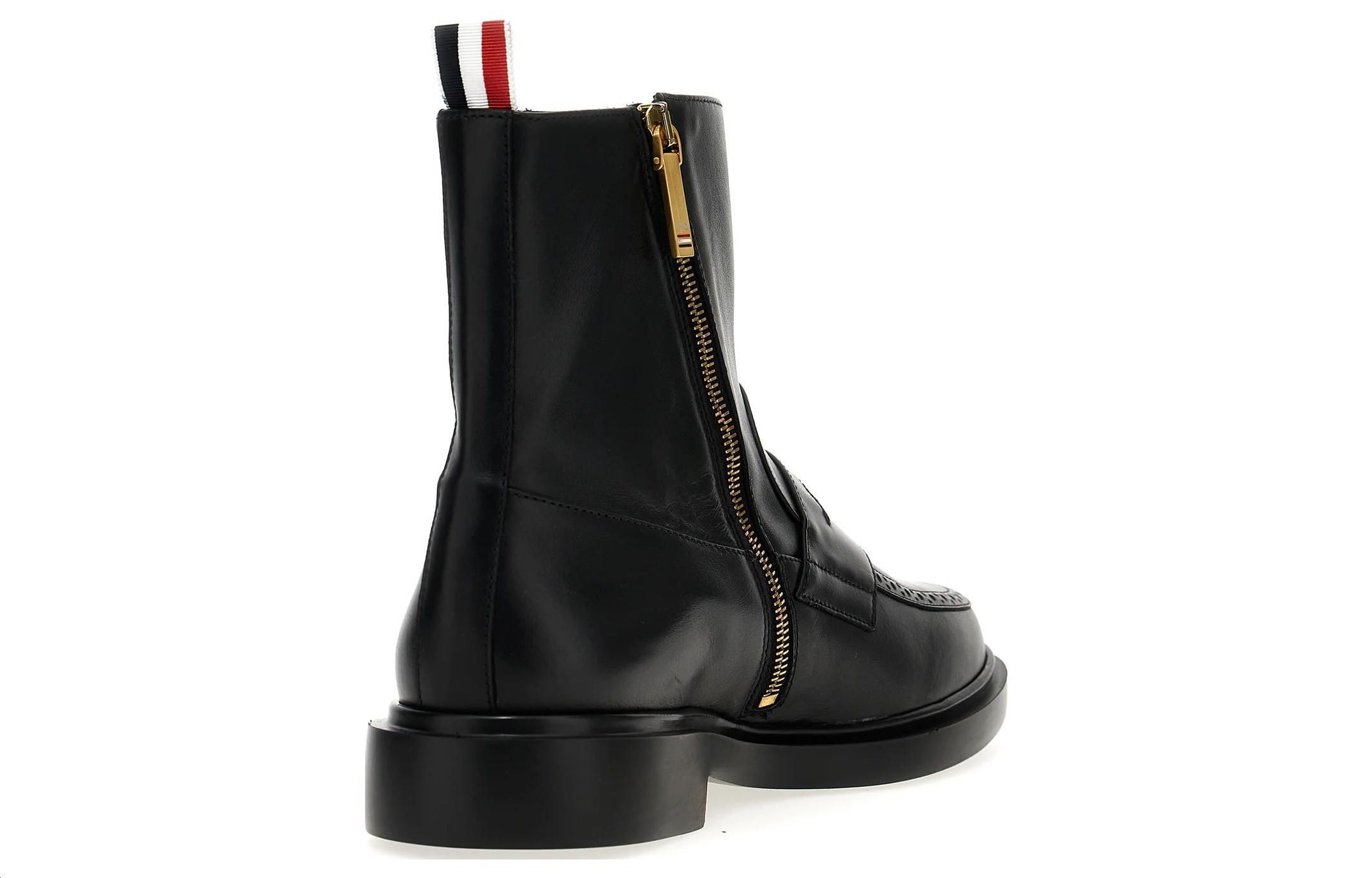 Thom Browne Leather Ankle Boot 'Versatile Black' 圖 5
