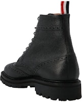 Bota de Cuero Thom Browne 'Negra Moda Casual' MFB192A06257001 Order Bota de Cuero Thom Browne 'Negra Moda Casual' MFB192A06257001