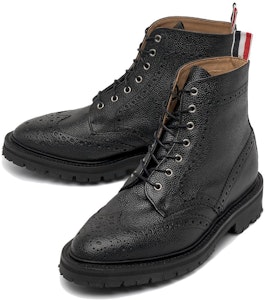 Bota de Cuero Thom Browne 'Negra Moda Casual' MFB192A06257001 Shop Bota de Cuero Thom Browne 'Negra Moda Casual' MFB192A06257001