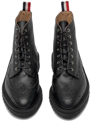 톰브라운 블랙 캐주얼 레더 부츠 (Tom Browne Black Casual Leather Boots) MFB192A06257001 Purchase 톰브라운 블랙 캐주얼 레더 부츠 (Tom Browne Black Casual Leather Boots) MFB192A06257001