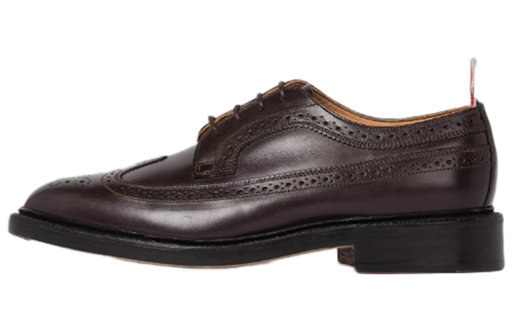 Thom Browne Leather Brogue Lace-Up Loafers 'Brown'