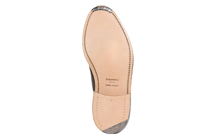 Thom Browne Leather Brogue Lace-Up Loafers 'Brown' 圖 5