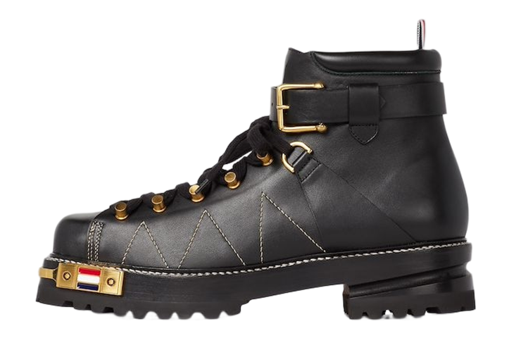 Thom Browne Leather Derby Boot 'Black'