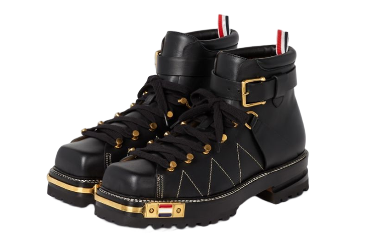 Thom Browne Leather Derby Boot 'Black' 圖 2