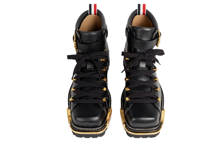 Thom Browne Leather Derby Boot 'Black' 圖 3