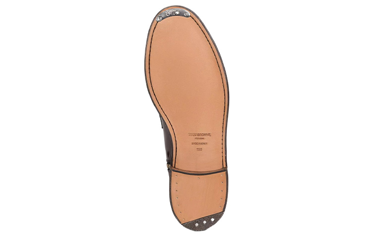 Shop Bota de Cuero con Cremallera Thom Browne 'Negra' MFB207A06257001