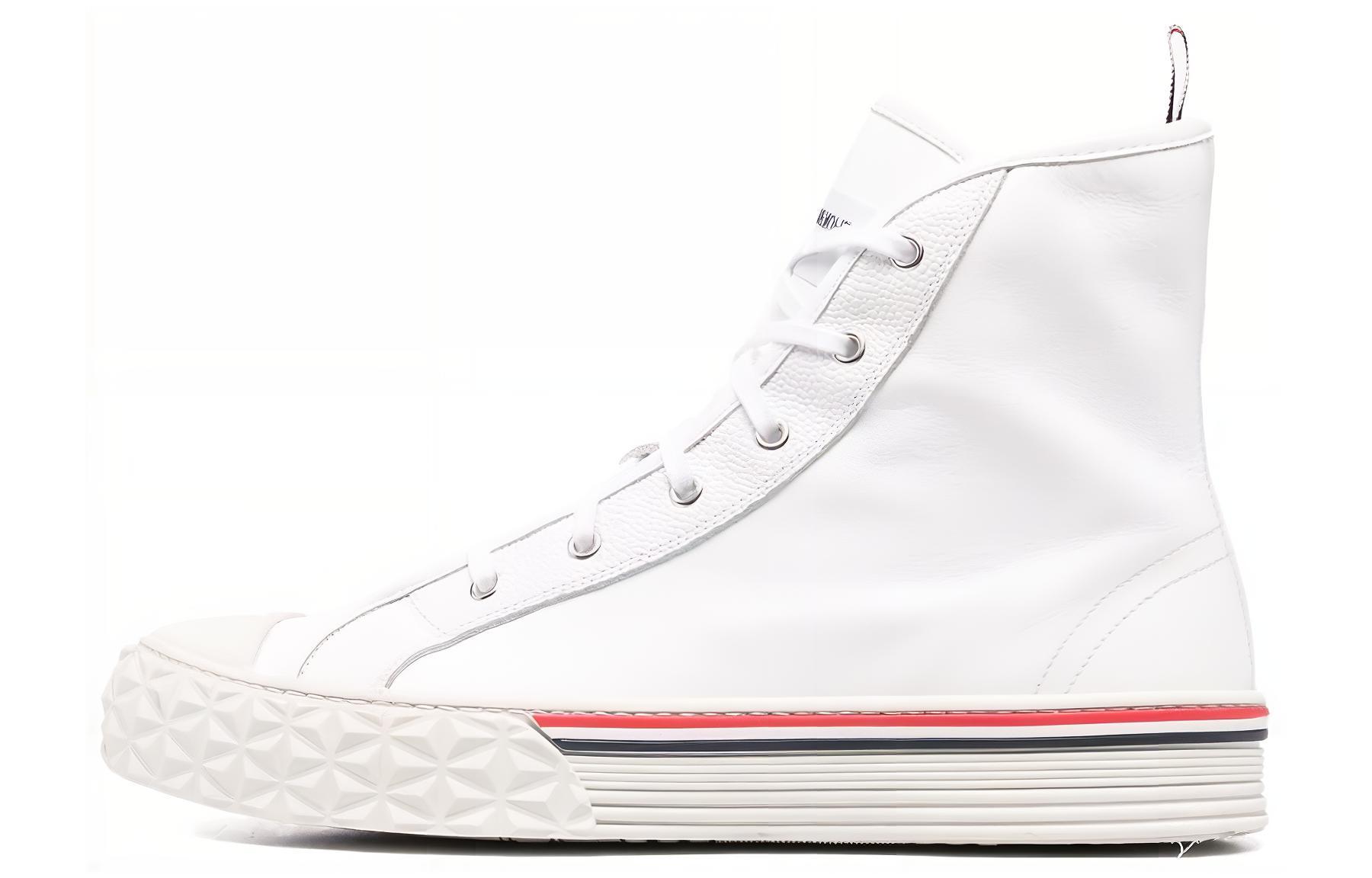 Buy Thom Browne Kasut Kulit Tinggi 'White Fashion' MFD243E05584