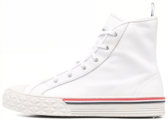 Thom Browne Leather High-Top 'White Fashion' MFD243E05584 Buy Thom Browne Leather High-Top 'White Fashion' MFD243E05584