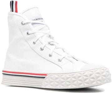 THOM BROWNE 皮革 高筒系带 時尚板鞋 白色 Order THOM BROWNE 皮革 高筒系带 時尚板鞋 白色