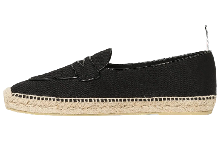 Thom Browne Leather Loafer 'Black Grosgrain'