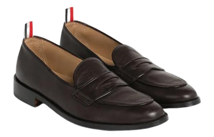 Order Thom Browne Sepatu Loafer Kulit 'Coklat' MFL087A05584205