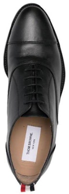THOM BROWNE 皮革 低帮綁帶 男士休閒鞋 黑色 Shop THOM BROWNE 皮革 低帮綁帶 男士休閒鞋 黑色