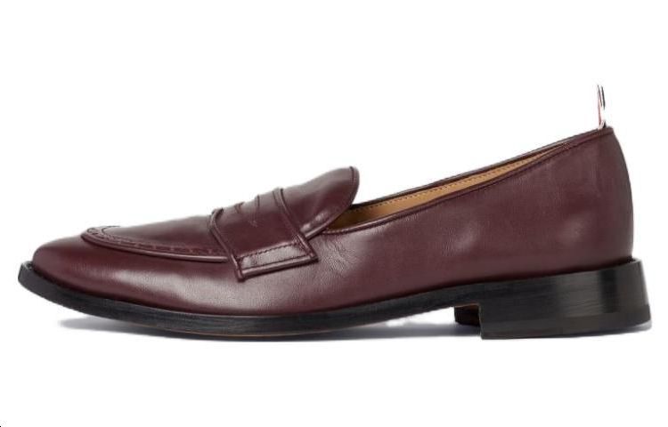 Thom Browne Leather Low-Top 'Burgundy' MFL076A05584614