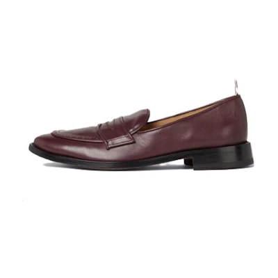 Thom Browne Leather Low-Top 'Burgundy'