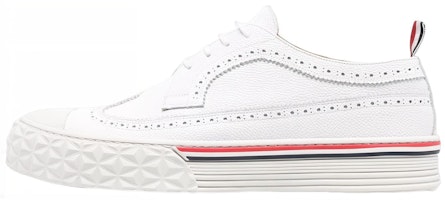 Thom Browne Leather Low-Top 'White Fashion' MFD248A05584100 Thom Browne Leather Low-Top 'White Fashion' MFD248A05584100