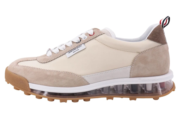 Thom Browne Leather Low-Top Sneaker 'Beige' MFD261A07989215