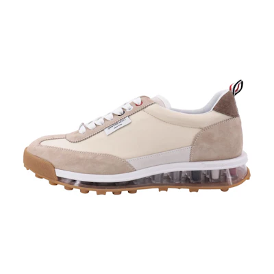Thom Browne Leather Low-Top Sneaker 'Beige'