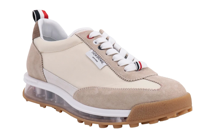 Order トムブラウン レザーローカットスニーカー (ベージュ) MFD261A07989215