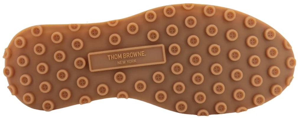 トムブラウン レザーローカットスニーカー (ベージュ) MFD261A07989215 Shop トムブラウン レザーローカットスニーカー (ベージュ) MFD261A07989215