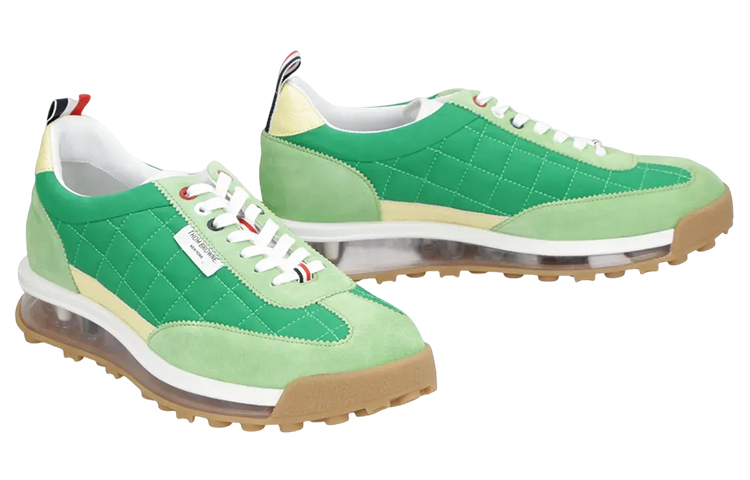 Order THOM BROWNE 皮革 系帶 低筒 運動休閒鞋 男款 綠色