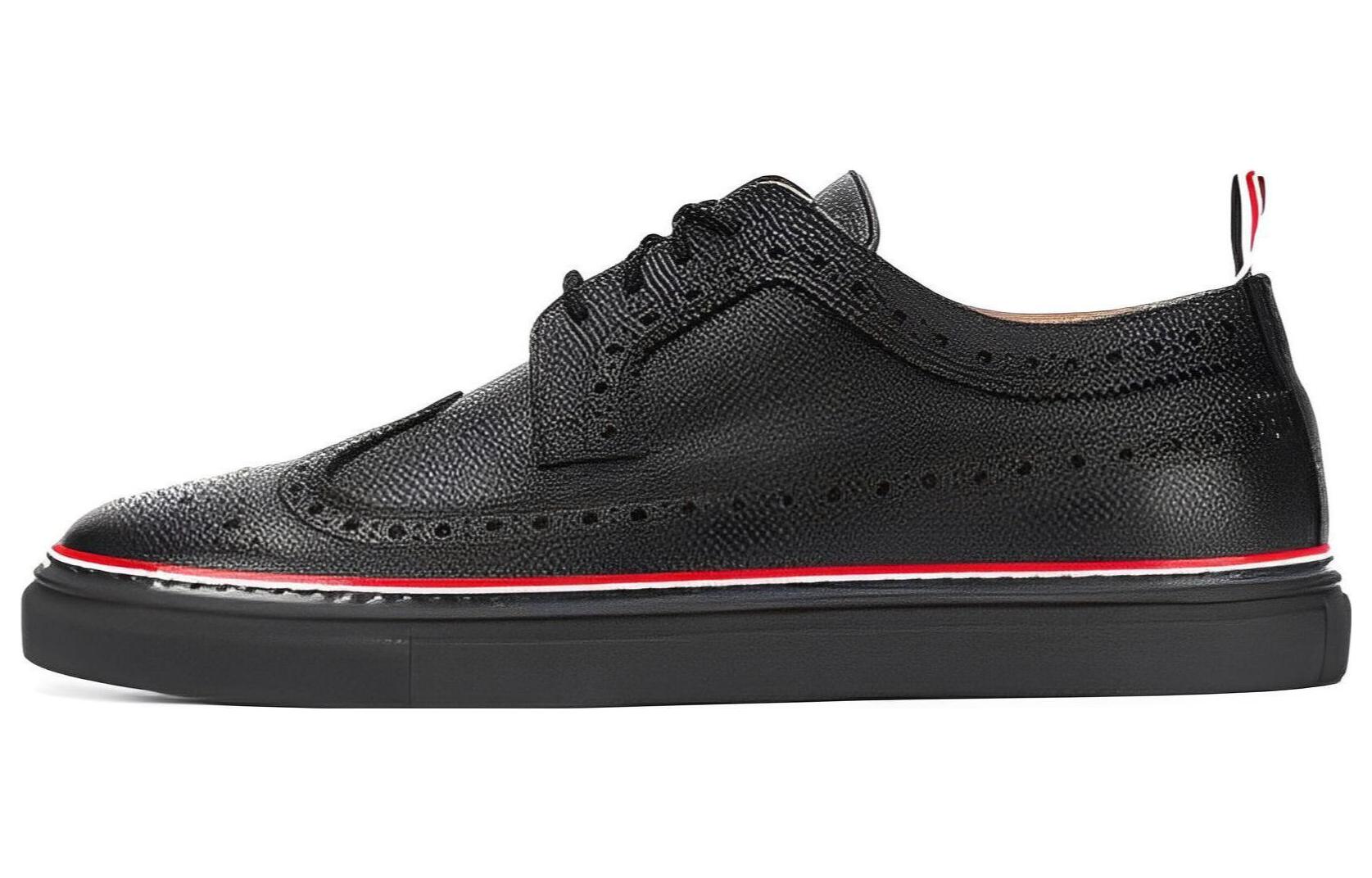 Thom Browne Leather Low Top 'Black'