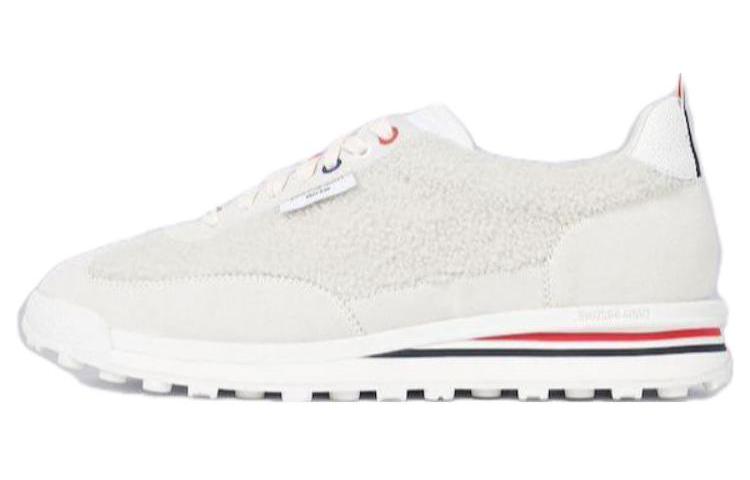 Buy トムブラウン レザー ローカット ホワイト MFD239AL0010100