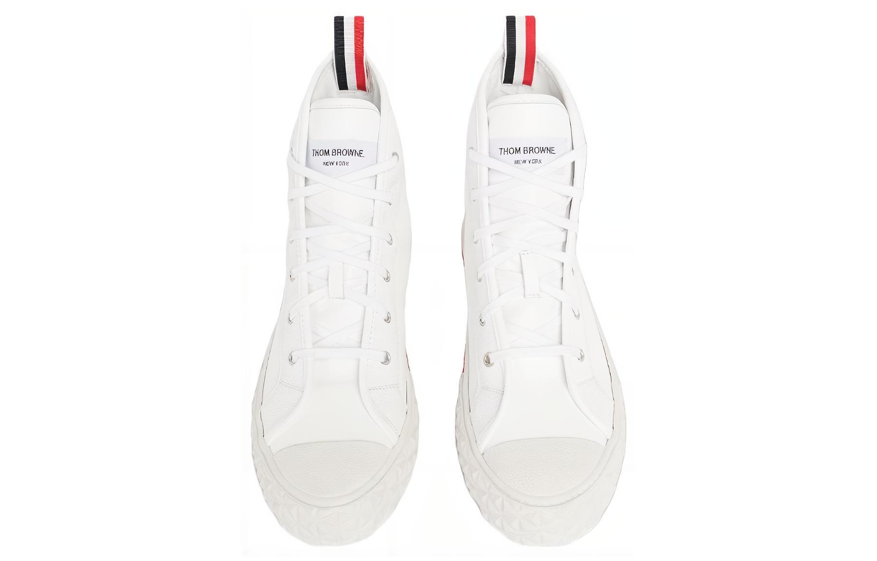 Thom Browne Leather Low Top 'White' 圖 3