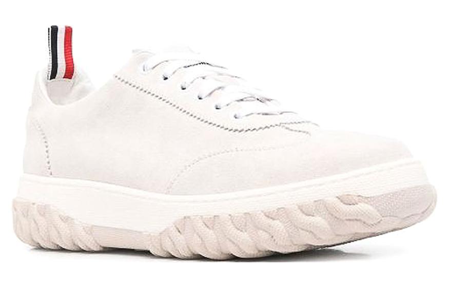 Order Thom Browne Leather Low-Top 'White' MFD254AL0037100