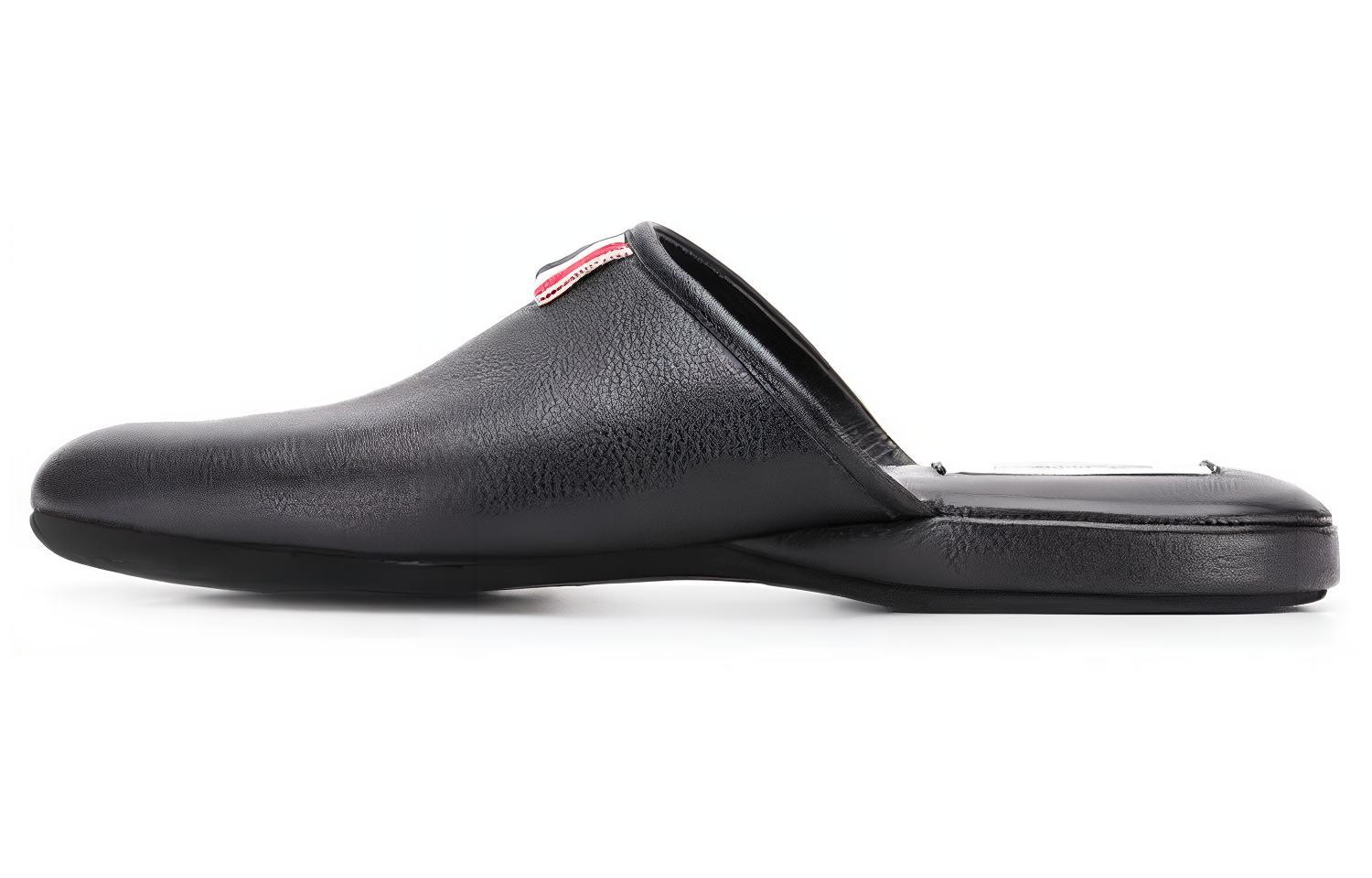 Thom Browne Leather Slippers 'Simplistic Black' MFL053A00198001