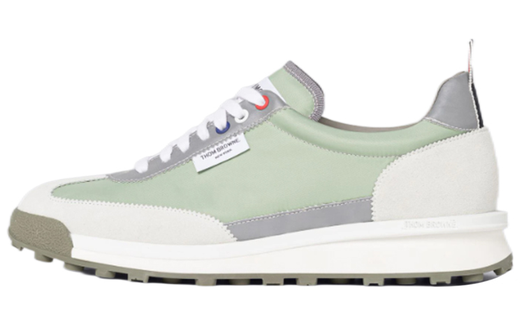 Thom Browne Leather Sneaker 'White Green'