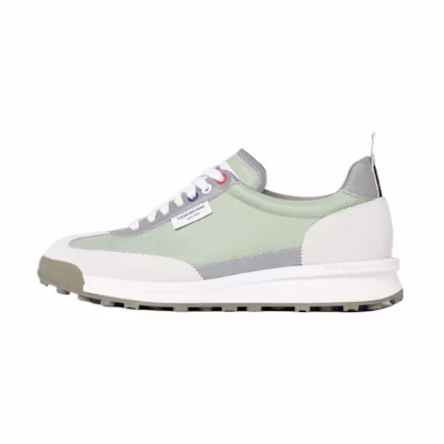 Thom Browne Leather Sneaker 'White Green'