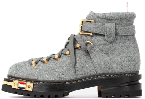Thom Browne Sepatu Boots Kulit Stripe Martin 'Abu-abu' MFB150A07548035 Buy Thom Browne Sepatu Boots Kulit Stripe Martin 'Abu-abu' MFB150A07548035