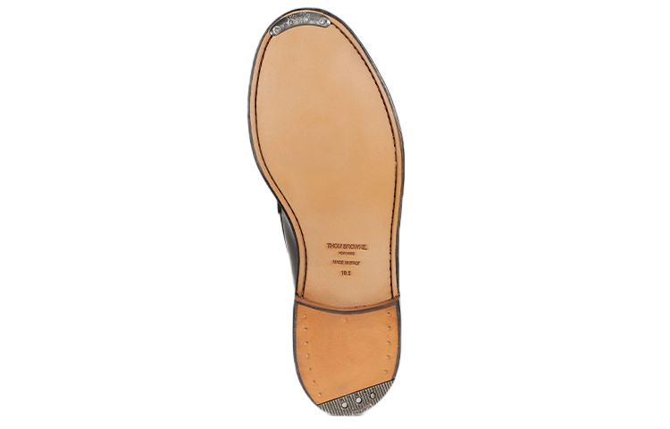 Shop Thom Browne Leather Tassel Loafers 'Black' MFL069B07524001