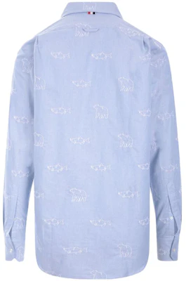 THOM BROWNE Kemeja Lengan Panjang Biru Muda Motif Hewan MWL272E-07606-480 Lookbook THOM BROWNE Kemeja Lengan Panjang Biru Muda Motif Hewan MWL272E-07606-480