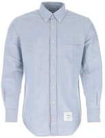 THOM BROWNE Light Blue Long Sleeve Cotton Shirt Spring/Fall MWL010E-06177-480 THOM BROWNE Light Blue Long Sleeve Cotton Shirt Spring/Fall MWL010E-06177-480