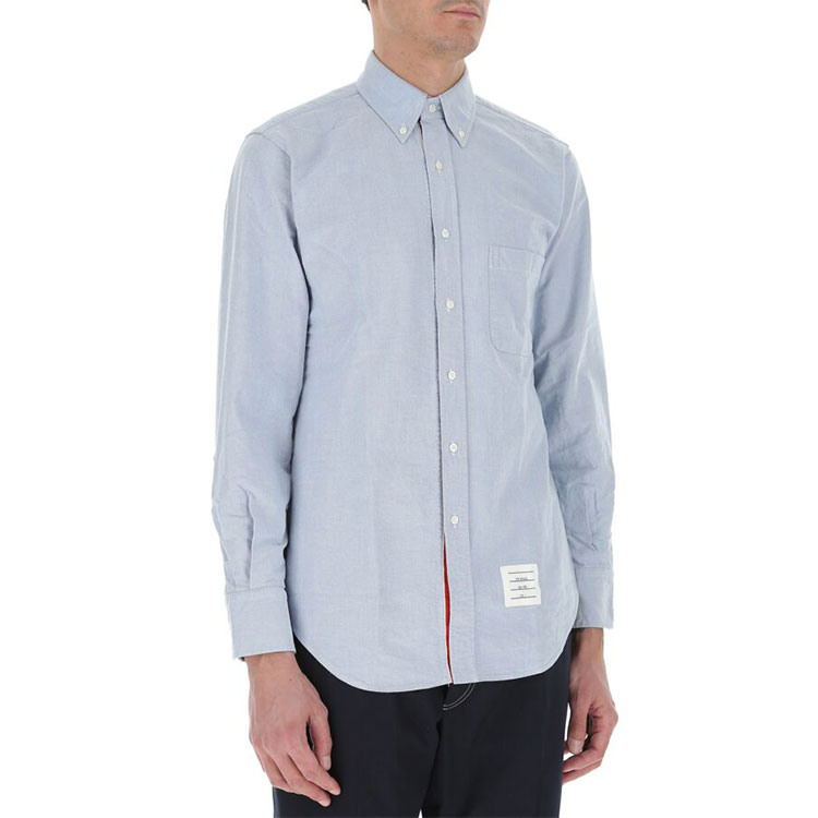 Purchase THOM BROWNE 淺藍色長袖棉質襯衫 春秋款 MWL010E-06177-480