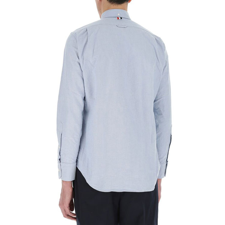 Details for THOM BROWNE 淺藍色長袖棉質襯衫 春秋款 MWL010E-06177-480
