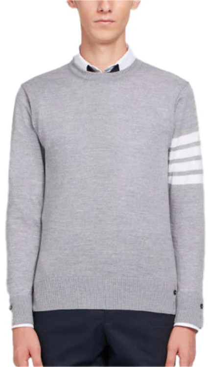 thom-browne-light-gray-wool-sweater-with-four-stripe-sleeve-mka-002-a-00014-058