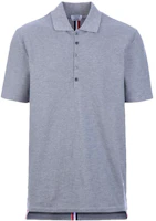 Order Thom Browne 淺灰色中央條紋細節 Polo 衫 MJP042A-00050-055
