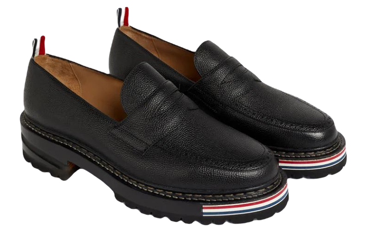Thom Browne Loafer 'Black Pebble Grain' 圖 2