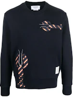 Order 톰브라운 랍스터 자수 크루넥 스웻셔츠 네이비 블루 MJT350E-03377-415