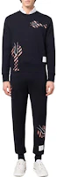 Lookbook 톰브라운 랍스터 자수 크루넥 스웻셔츠 네이비 블루 MJT350E-03377-415