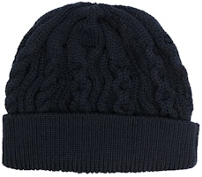THOM BROWNE Logo Beanie for Men - Black. MKH064AY1006 THOM BROWNE Logo Beanie for Men - Black. MKH064AY1006