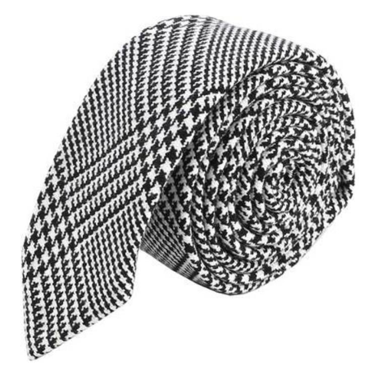 Shop Thom Browne 灰色羊毛材質領帶 (附Logo). MNL001AF0338980