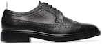 Order Thom Browne Longwing Brogue 'Pebble Black' Hitam Kulit Kasar MFD002H00198001