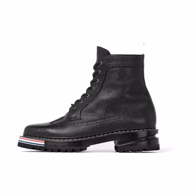 Thom Browne Longwing Brogue 'Pebble Grain Black'