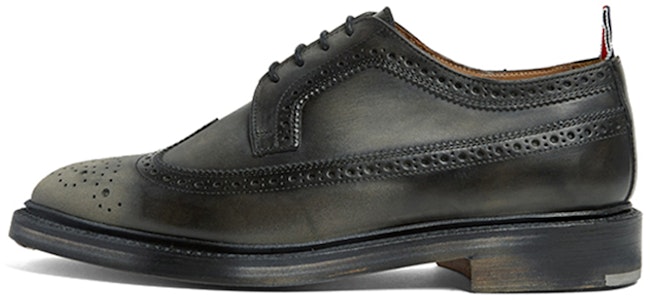 Thom Browne Longwing Brogues 'Pebble Grain Hitam' MFD002R00003001 Buy Thom Browne Longwing Brogues 'Pebble Grain Hitam' MFD002R00003001