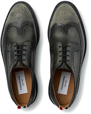 Thom Browne Longwing Brogues 'Pebble Grain Black' MFD002R00003001 Shop Thom Browne Longwing Brogues 'Pebble Grain Black' MFD002R00003001