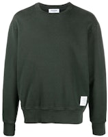 THOM BROWNE Loose Fit Crewneck Sweatshirt Deep Green (Fall Season). MJT262B-03377-320 THOM BROWNE Loose Fit Crewneck Sweatshirt Deep Green (Fall Season). MJT262B-03377-320